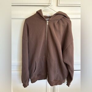 Abercrombie oversized zip up hoodie
